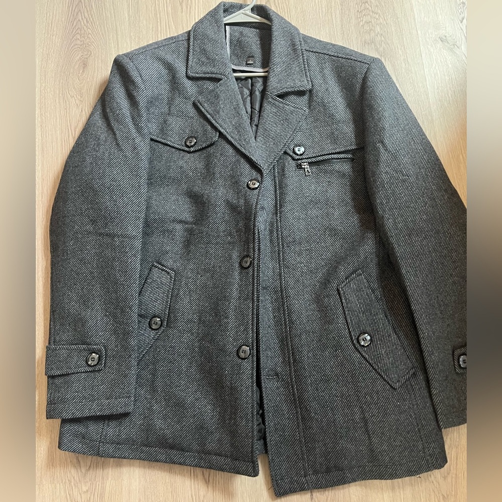 Men’s Gray Pea Coat